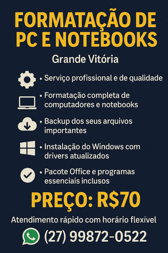 Formatação De Computador Profissional