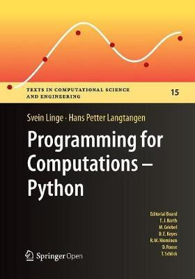 Libro Programming For Computations - Python - Svein Linge