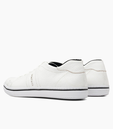 Imagen 3 de 5 de Zapatillas Boating Vintage Cuero Blanco Para Hombre