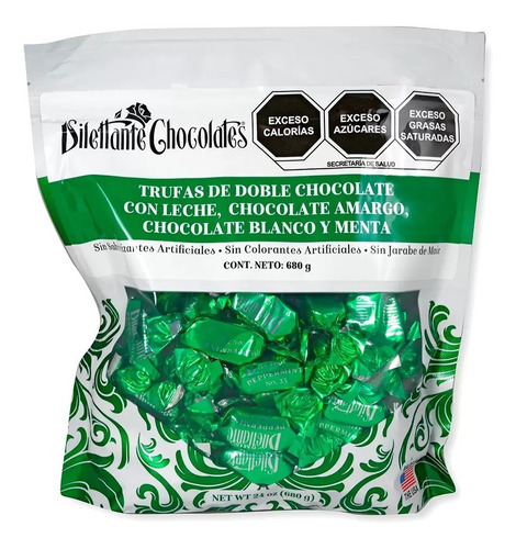 Dilettante Chocolates Trufas De Chocolate Con Menta 680 Gr