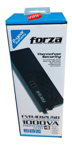Establizador Forza Fvr-1012usb 1000va /500w