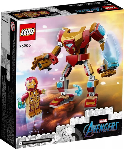  Lego® Marvel - Armadura Robótica De Iron Man (76203)