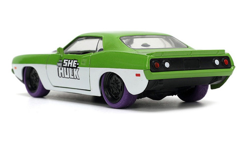 Marvel She Hulk 1973 Plymouth Barracuda Jada 1-32