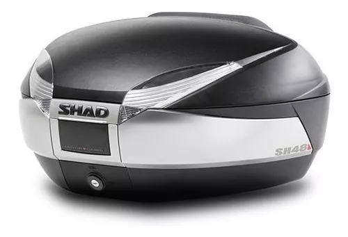 Maleta Para Moto Trasera Shad Sh48 Titanio Para 2 Cascos