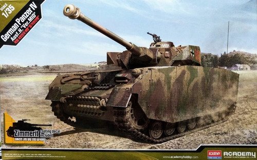Tanque German Panzer Iv Aus H.ver Mid 1/35 Academy 13516