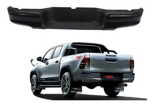 Parachoque Trasero Negro Toyota Hilux 2016-2021