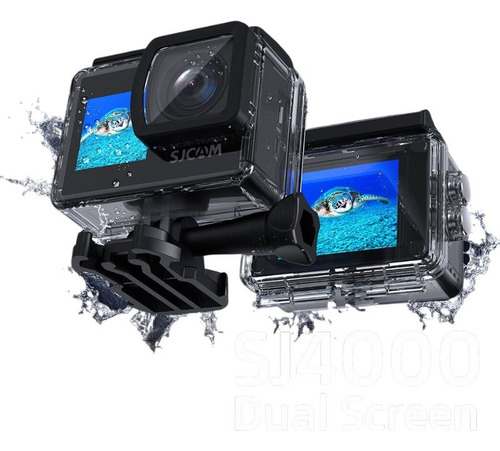 Cámara Deportiva 4k 30fps 16mp Sjcam Sj4000 Pantalla Doble