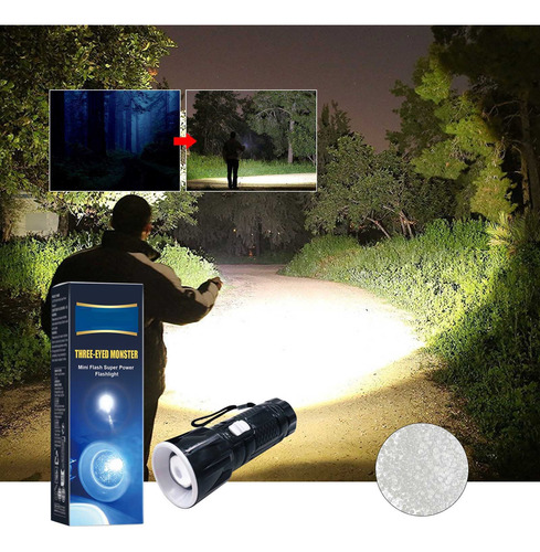 Linterna De Luz Fuerte, Multiusos, Portátil De Largo Alcance