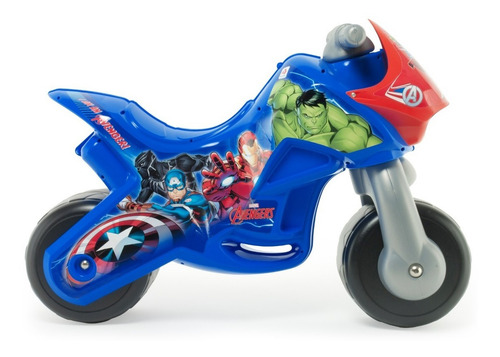 Montable Moto Corre Pasillos Twin Avengers Injusa Color Azul marino