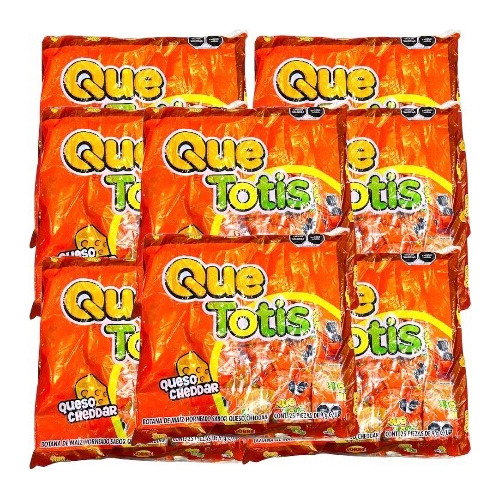 Que Totis Queso Cheddar Botana 225 Pz De 9 G C/u