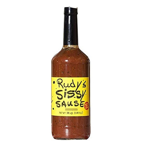 Rudy Bar-b-q Sause Botella De Vidrio Con Gran Costillas, Car