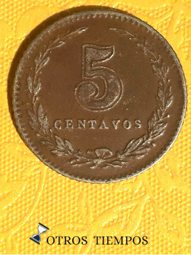 Moneda Argentina 5 Centavos 1919