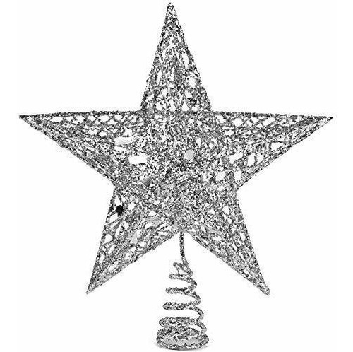 Ornatividad Estrella De Plata Topper - Navidad Dbkxu