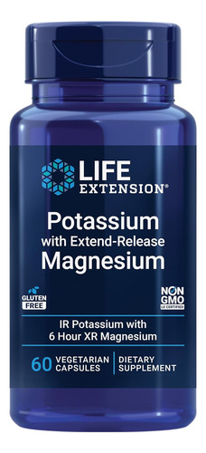 Potasio Y Magnesio 99mg / 250mg 60 Capsulas Life Extension