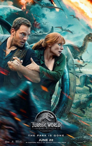 Pósters Jurassic World Mundo Jurásico 2018 - 125x85cm