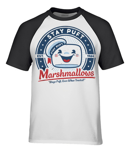 Playera Stay Puft Manga Ranglan Corta Ghostbusters