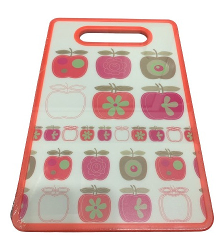 Tabua De Corte Carnes Legumes Frutas Estampada 30cm X 20cm Maçã Vermelha