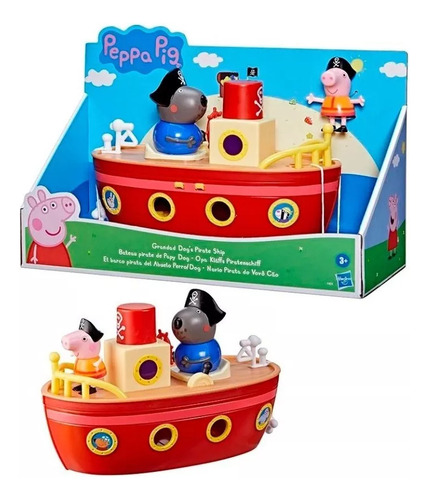 Peppa Pig Set El Barco Pirata Del Abuelo Perro