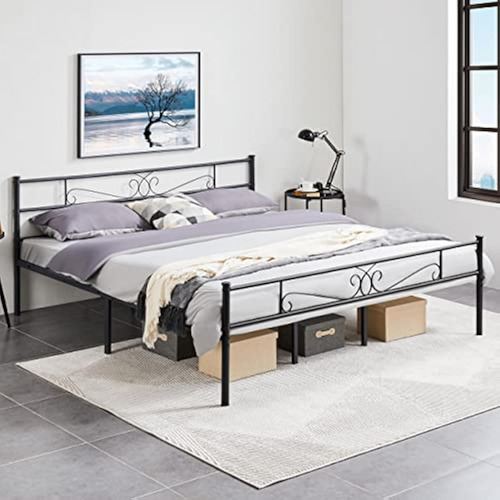 Bed Frame King Size Negra Yaheetech