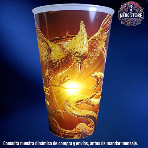 Vaso Los Juegos Del Hambre Con Luz Led Cinepolis Cine (Usado)