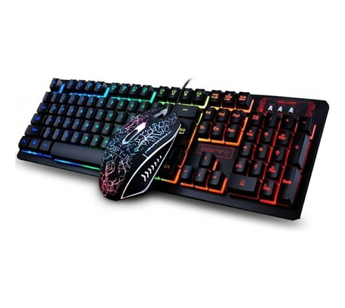 Combo Teclado Y Mouse Gamer Luces Led Rgb Bola 8 Uruguay.