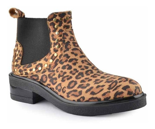 Imagen 3 de 5 de Botinetas Botines Botas De Mujer De Cuero Nara - Ferraro