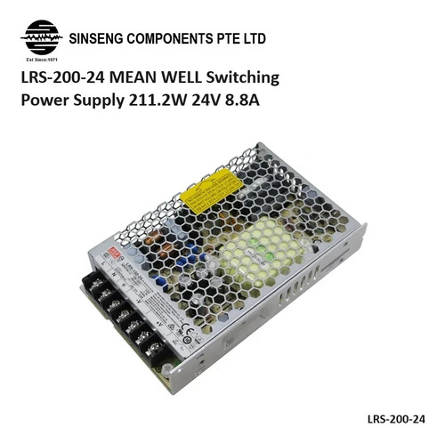 Meanwel Lrs-200-24 Fuente Conmutada De Poder 24vdc 200w 8.8a