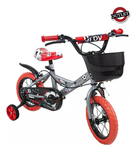 Bicicleta Infantil Rodado 12 Con Rueditas Baby Shopping