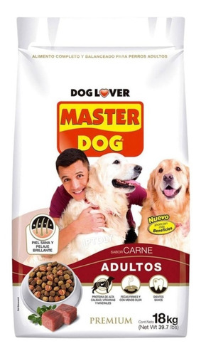 Alimento Master Dog Premium Para Perro Adulto 18 Kg