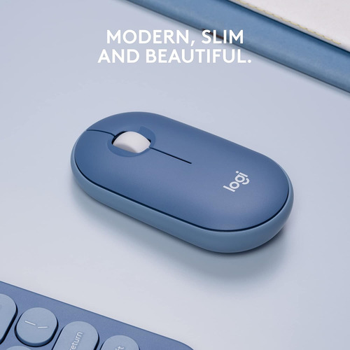 Logitech Pebble Wireless Mouse With Bluetooth Or 2.4 Ghz Ae