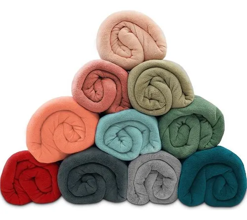 Kit 05 Mantas Microfibra Lisa Cobertor Casal – Corttex