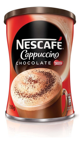 Café instantâneo cappuccino Nescafé Classic Solúvel chocolate lata 200 g