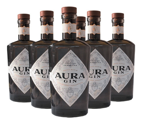 Aura Gin Premium London Dry Gin Lima Dulce Jazmín - X6