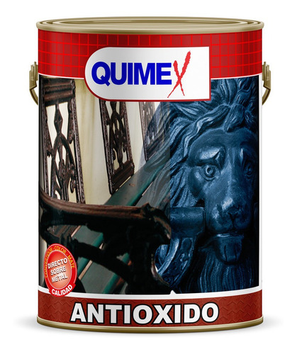 Esmalte Antioxido 4 Litros Quimex Pinturas Color Blanco