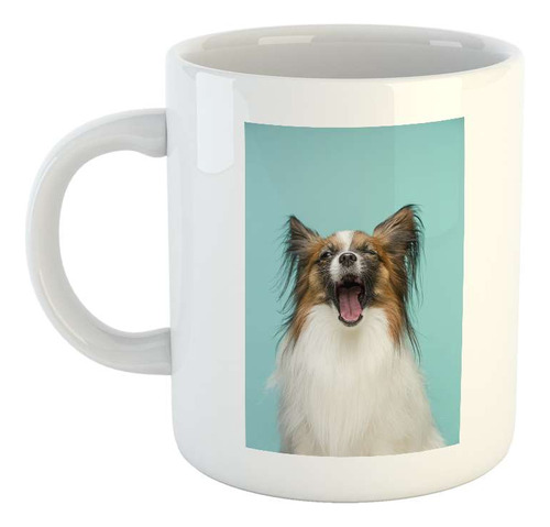 Taza Ceramica Perros 5 Perro Arriba Mesita