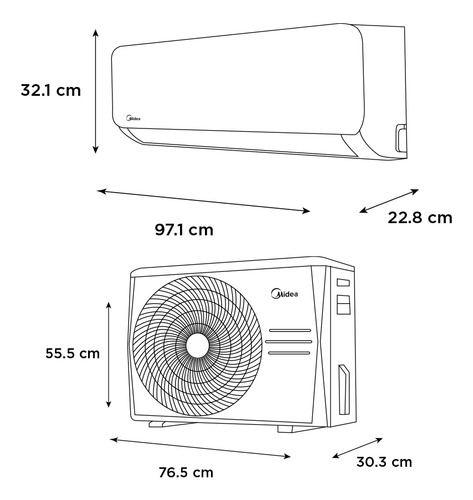 Minisplit Midea Max Fresh On Off, 1.5 Ton, Sólo Frío, 220v