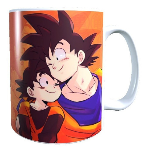 Taza Tazón Día Del Padre, Goku Y Goten, El Mejor Papá...