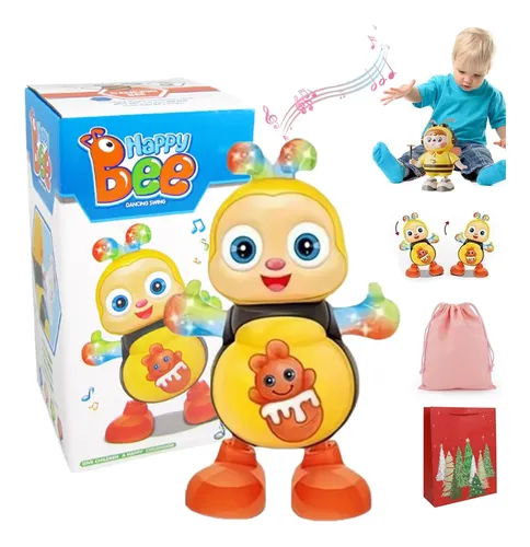Abeja Musical Bailarina Con Luces Y Sonido | Juguete Interactivo De Movimiento Oscilante | ABS Resistente Y Seguro | Regalo Educativo Para Niños Y Niñas | Control Por Sensor