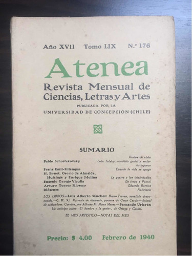 Revista Atenea 176 Feb 1940