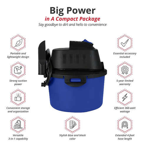 Aspiradoras Humedas Y Secas Koblenz Wd-2l No Aplica