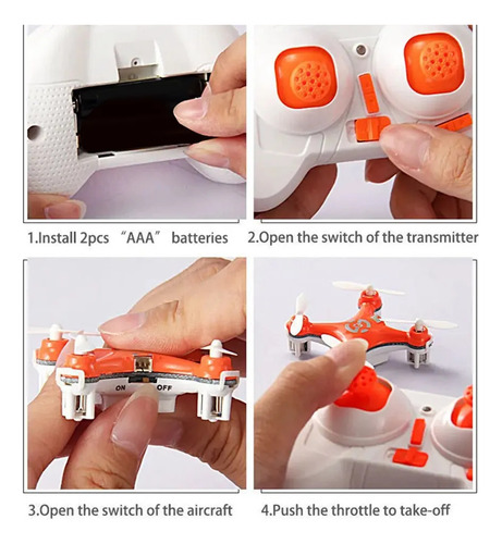 Dron De Control Remoto Rc Quadcopter Cx10, 2.4 G, 4 Canales