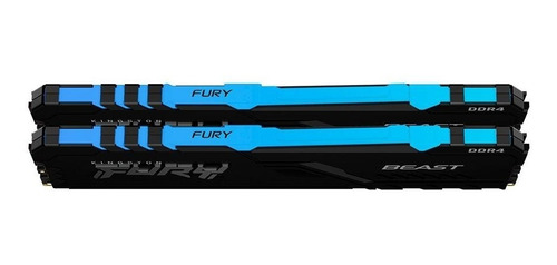Imagem 2 de 6 de Memória Hyperx Fury Beast Rgb 16gb 2x8gb 3200mhz + Nota Fisc