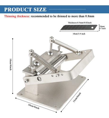 Divisor Cuero Skiver Maquina Pelado Manual Diy Herramienta