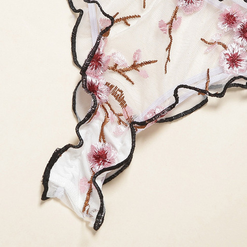 Conjunto De Sujetadores Bordados De Encaje Para Mujer, Ropa