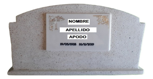 Jardinera Grande Monolítico C/acrílico - Artículo Funerario.