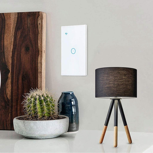 Imagen 5 de 6 de Interruptor De Luz Inteligente Wifi Interruptor Pared 1 Gang