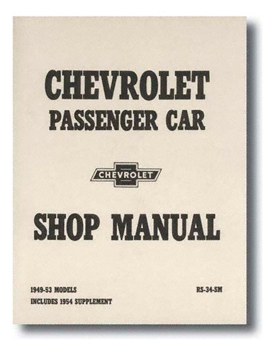 Chevrolet Manual Taller Auto Pasajero 1949 53 Modelo