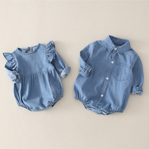 De Mono Para Bebé, Camisa Vaquera, Ropa De Abrigo