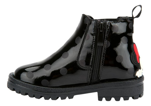 Bota Chelsea Minnie Mouse Botin Tacon Niñas Disney 1110027