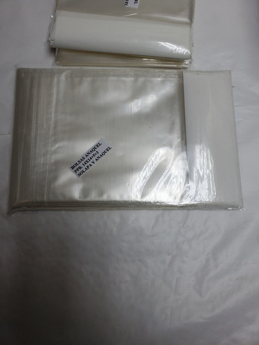 Bolsas Con Pega P Anaqueles Con Orificio 14×14+5+3 Pp. 12m